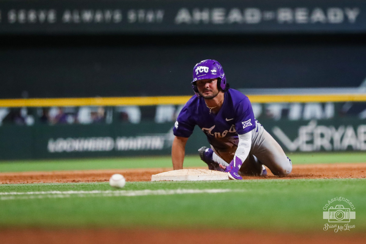 Myers Sees Loose Ball at Third